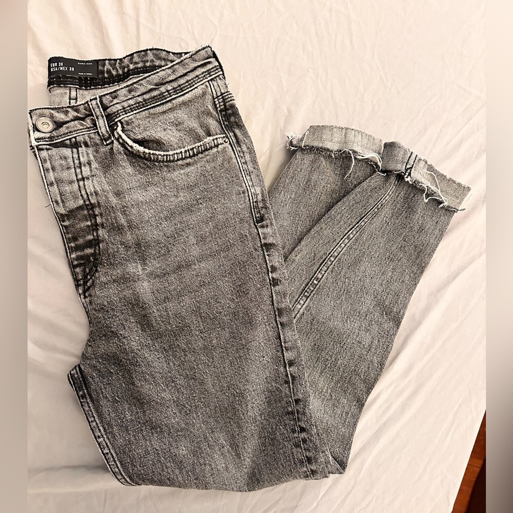 Zara distressed skinny jeans